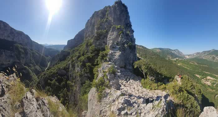 Panorama sulla Gola della Rossa