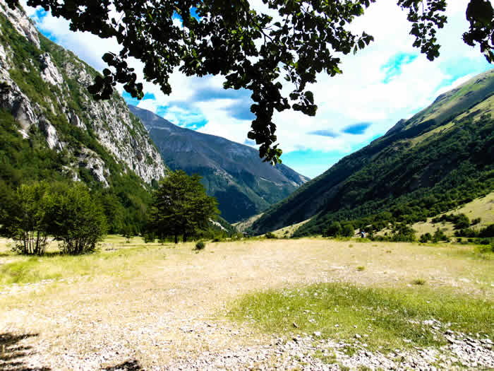 La valle del Lago di Pilato