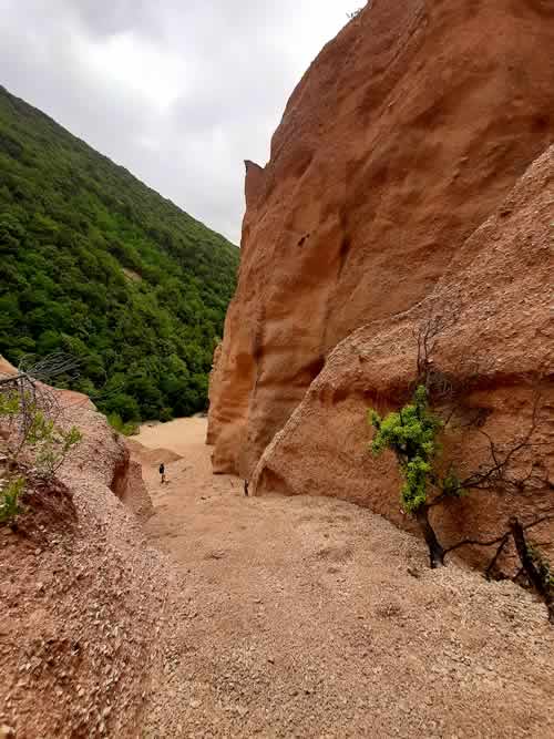 Un particolare delle Lame Rosse