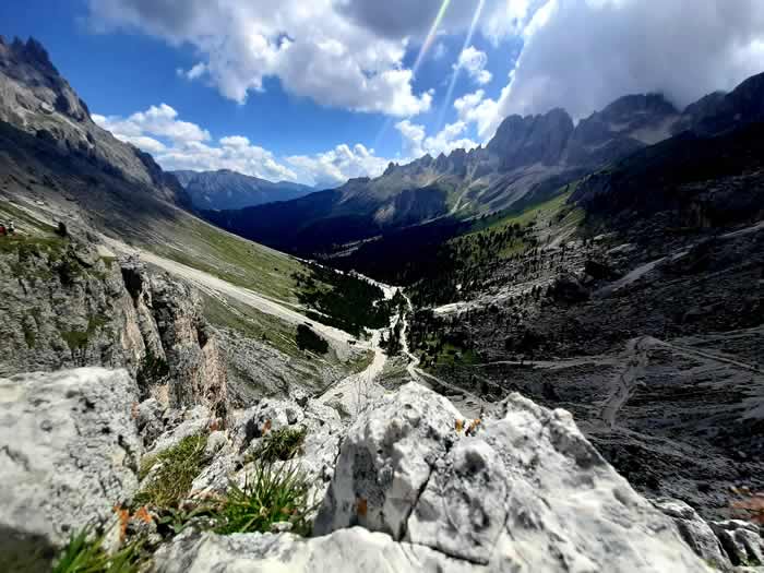 Panorama dal Rifugio Vajolet