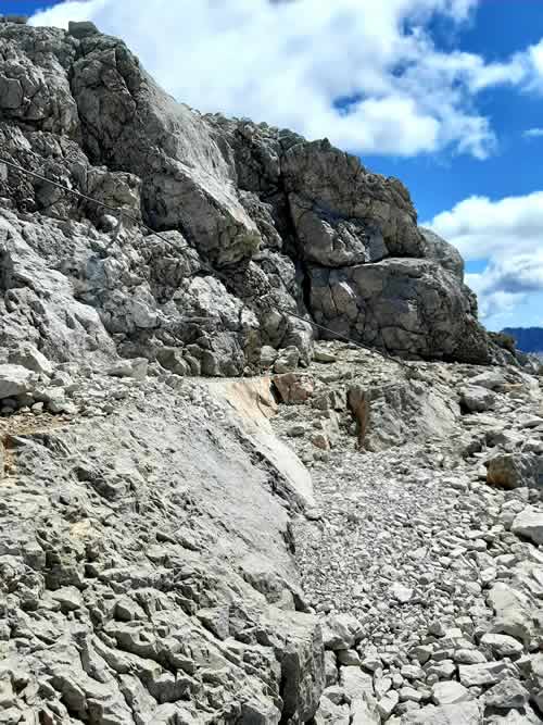 Sentiero attrezzato per il Piz Boè