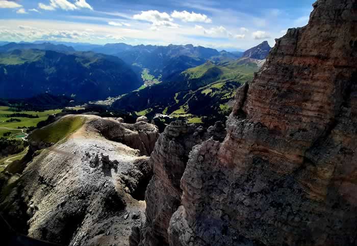 Vista funivia Pordoi