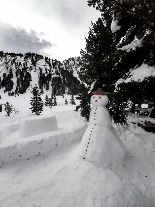 Pupazzo di neve Val Duron