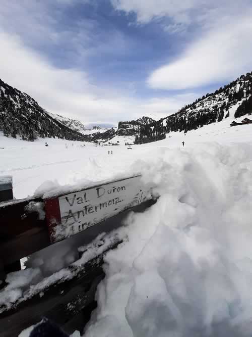 Val Duron nella stagione invernale