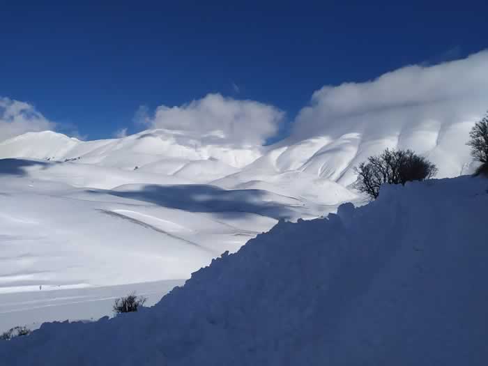 Pian Perduto con la neve