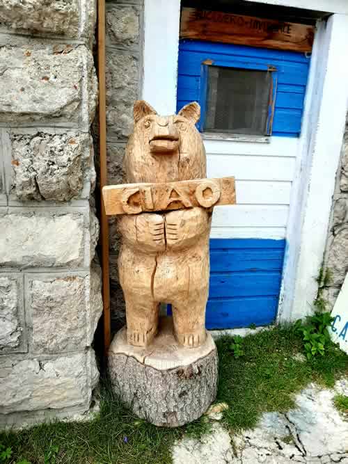 Orso in legno